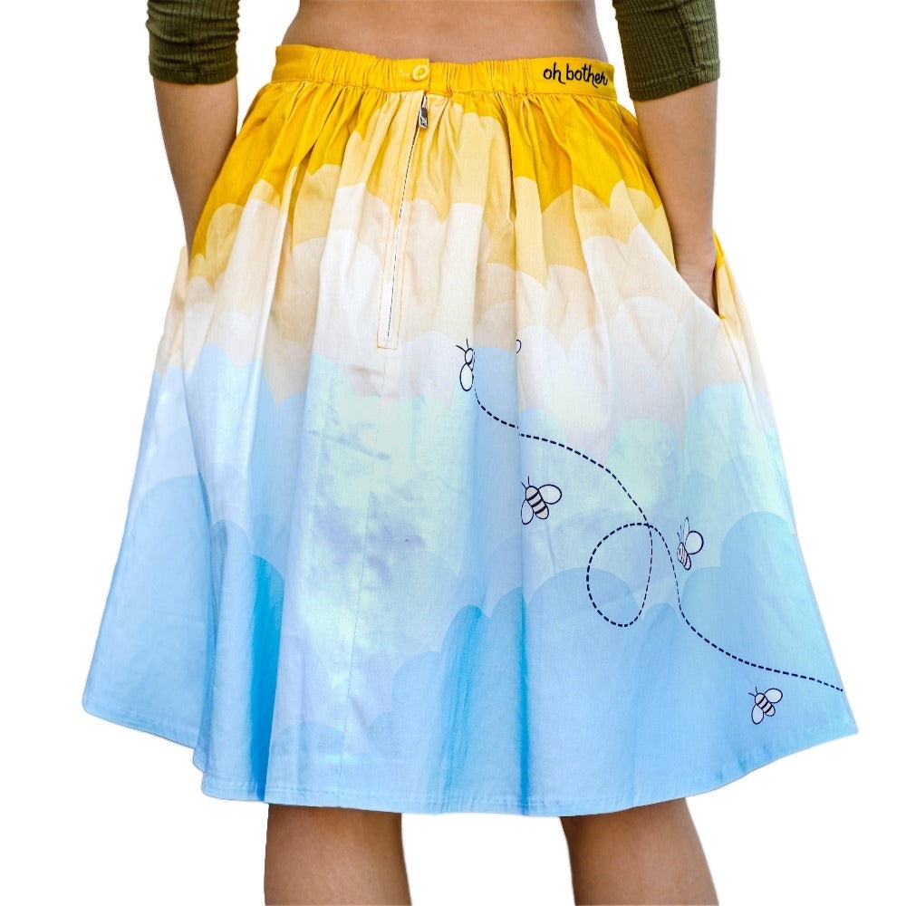 Disney Winnie the Pooh - Balloon Clouds "Sandy" Skirt with Pockets